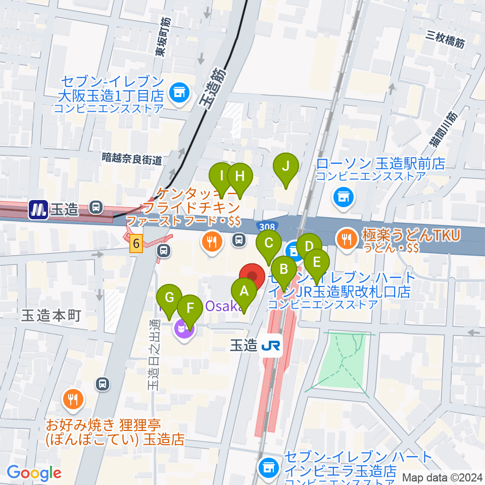 ESA音楽学院専門学校周辺のカフェ一覧地図