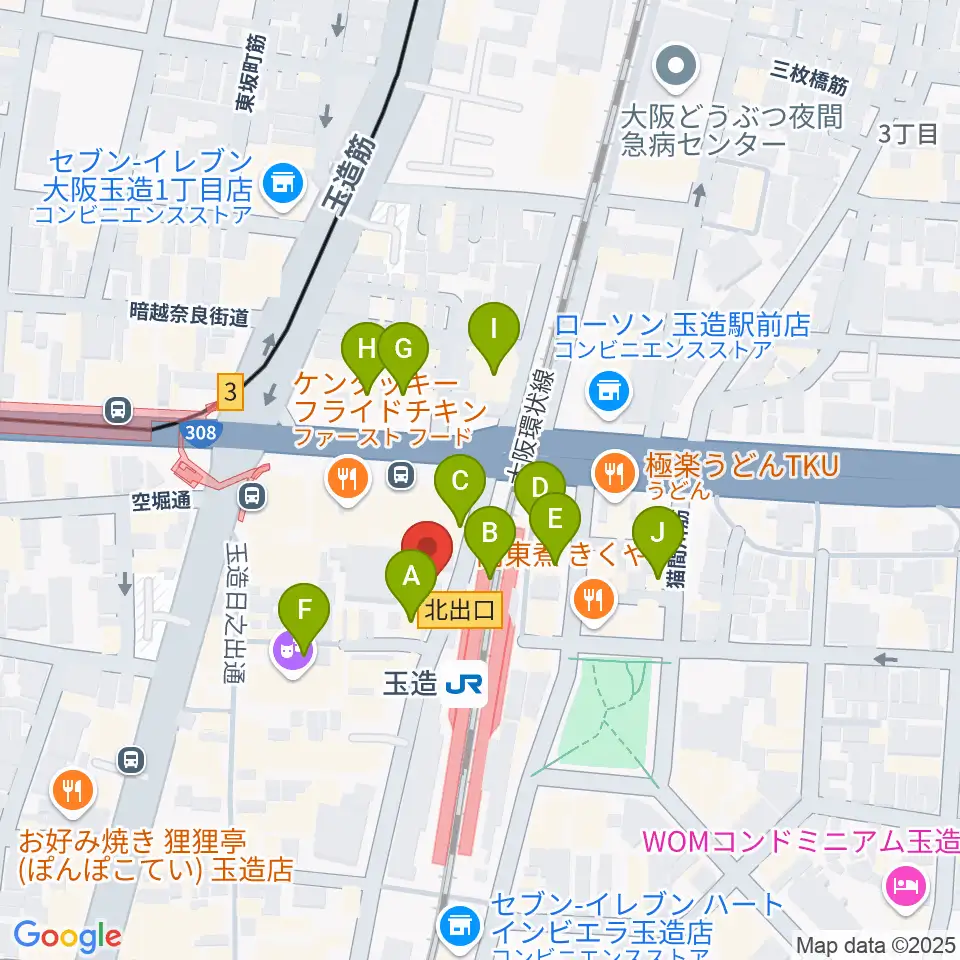 ESA音楽学院専門学校周辺のカフェ一覧地図