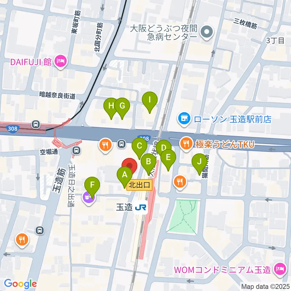 ESA音楽学院専門学校周辺のカフェ一覧地図