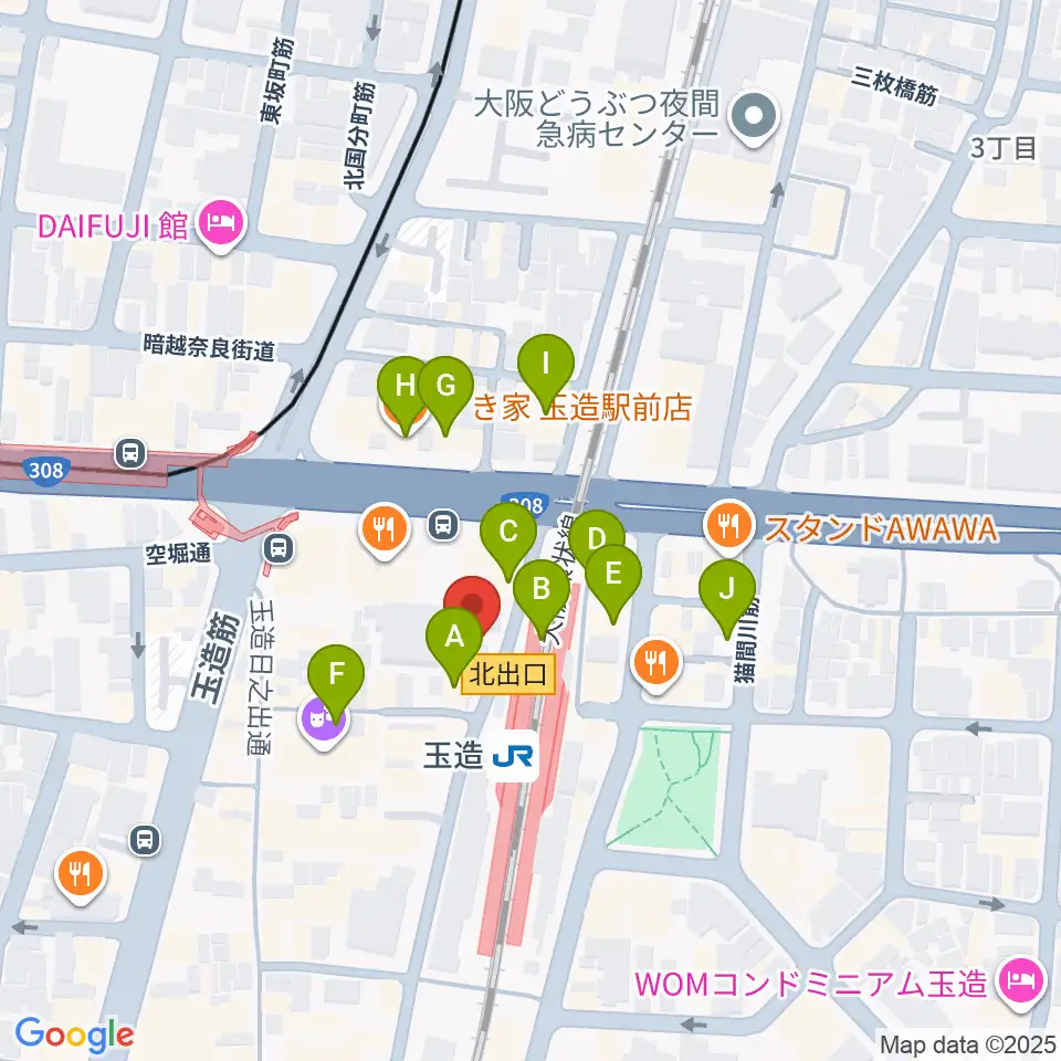 ESA音楽学院専門学校周辺のカフェ一覧地図
