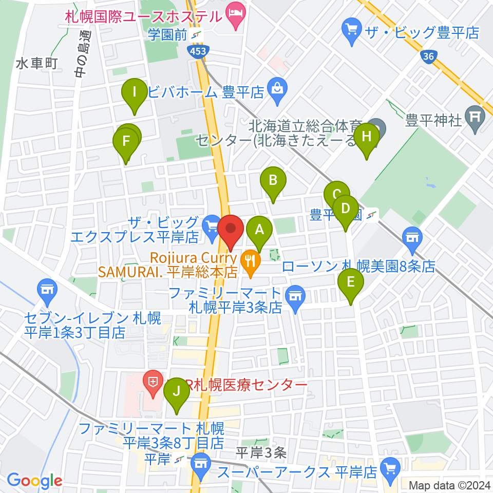 経専音楽放送芸術専門学校周辺のカフェ一覧地図