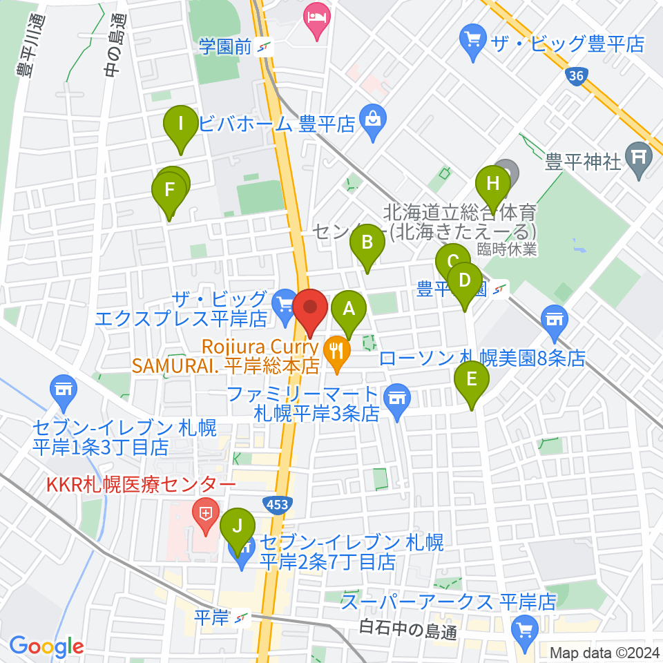 経専音楽放送芸術専門学校周辺のカフェ一覧地図