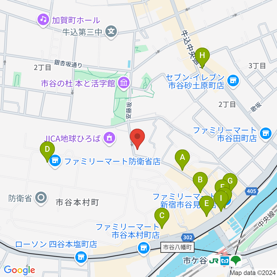 麗扇会日本文化学院周辺のカフェ一覧地図