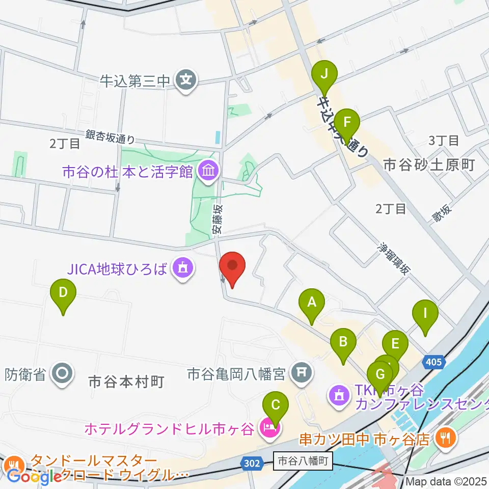 麗扇会日本文化学院周辺のカフェ一覧地図
