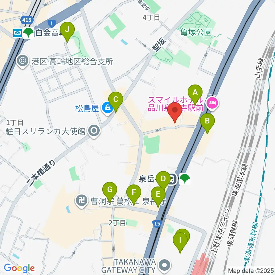 サンピアノ音楽教室周辺のカフェ一覧地図