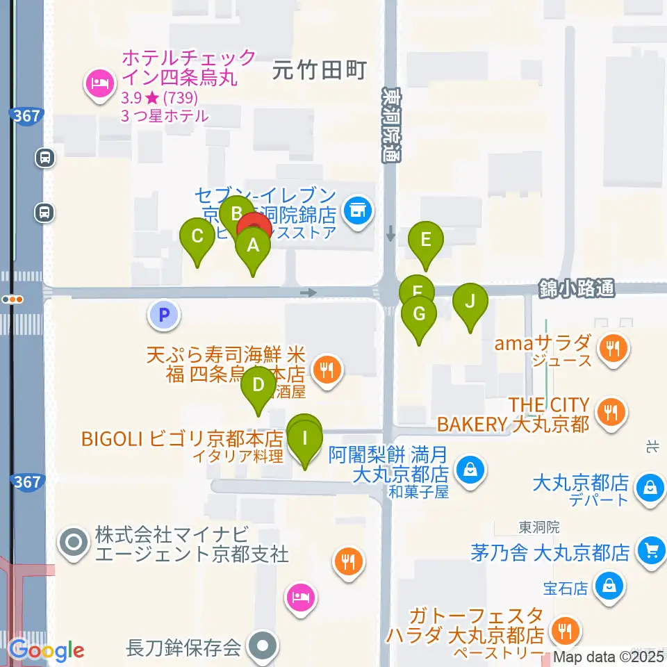 Voice Lab.周辺のカフェ一覧地図