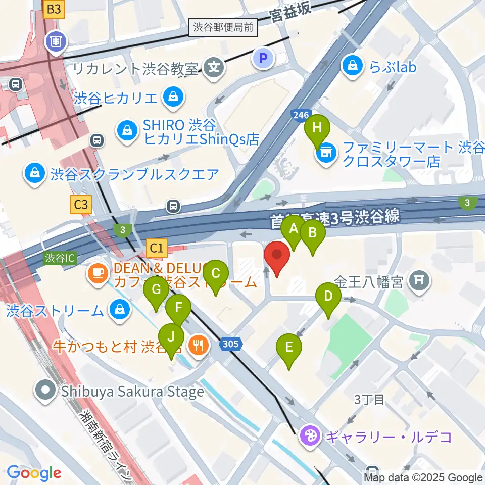 ニューベリーサウンド周辺のカフェ一覧地図