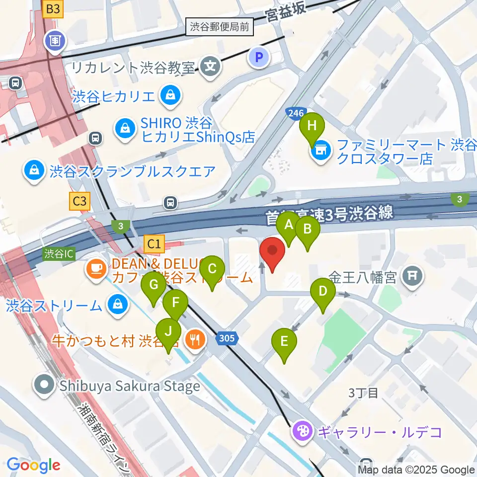 ニューベリーサウンド周辺のカフェ一覧地図