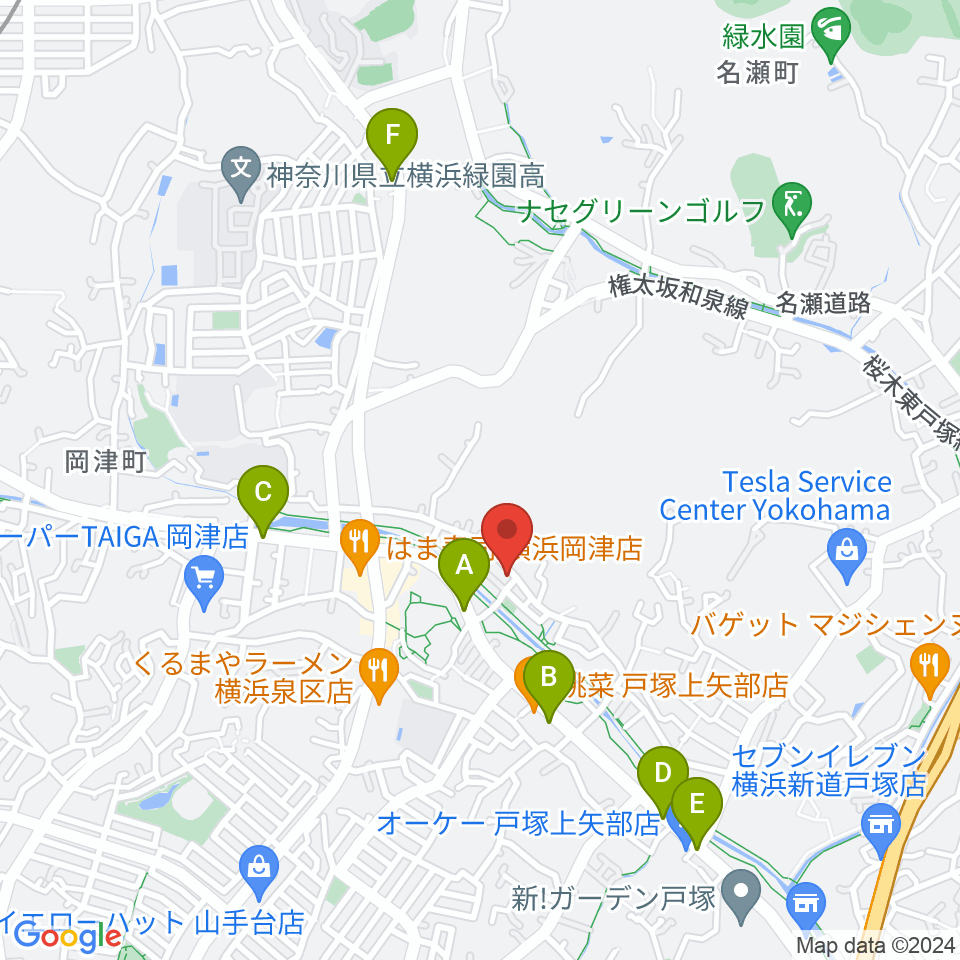 オーボエ教室カンタービレ周辺のカフェ一覧地図