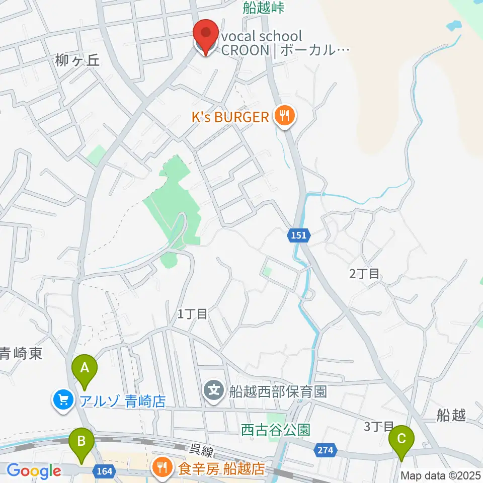 vocal school CROON周辺のカフェ一覧地図
