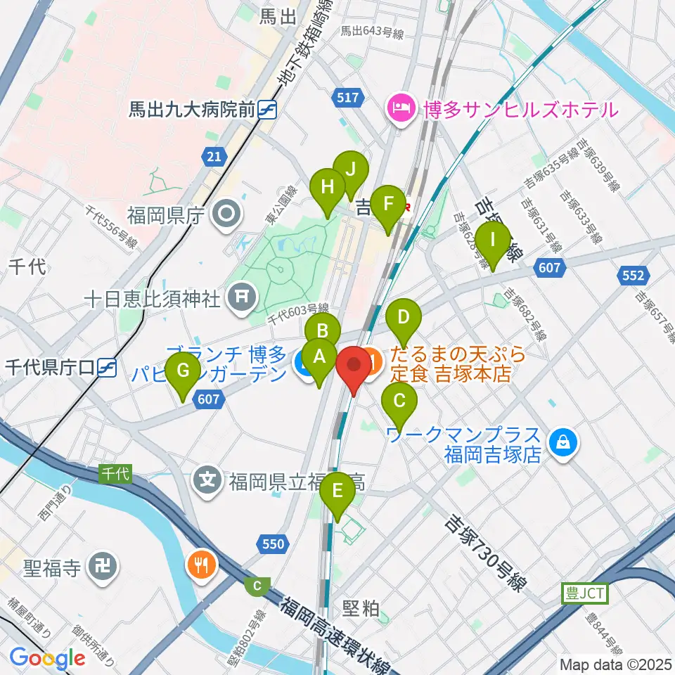 アールミュージックゆきむら梨江歌謡スクール周辺のカフェ一覧地図