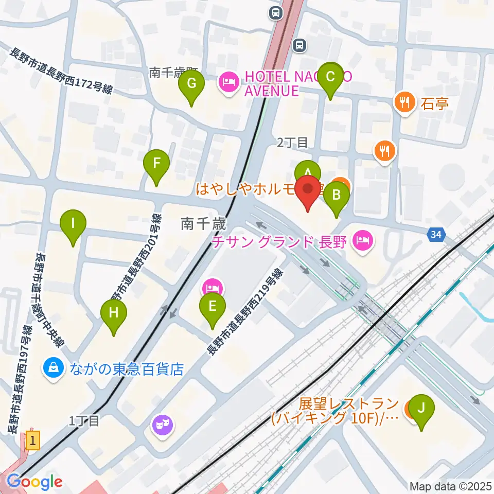 アイミュージックスクール周辺のカフェ一覧地図