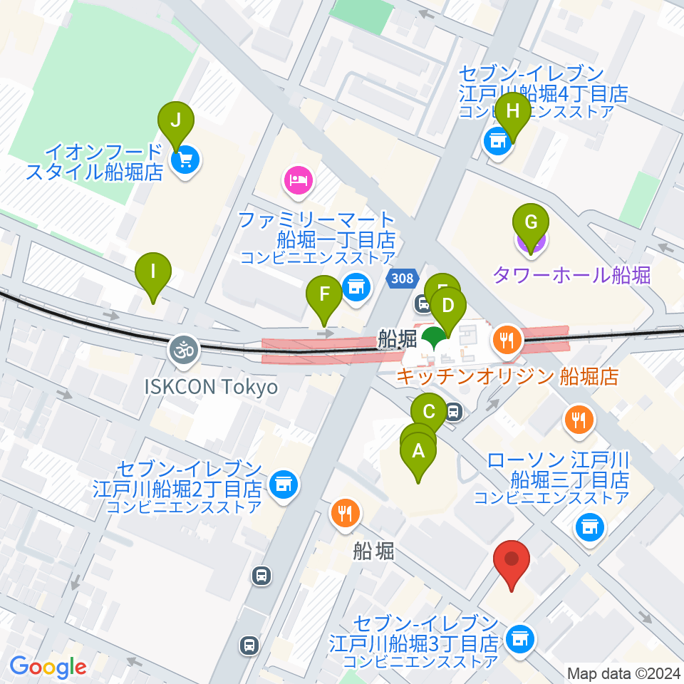 小林音楽教室 船堀教室周辺のカフェ一覧地図