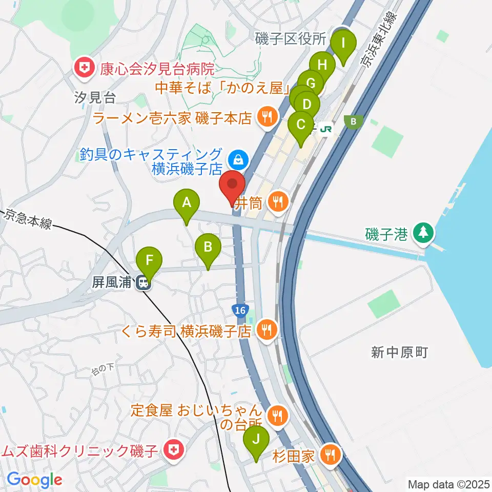 陳臻による二胡教室周辺のカフェ一覧地図