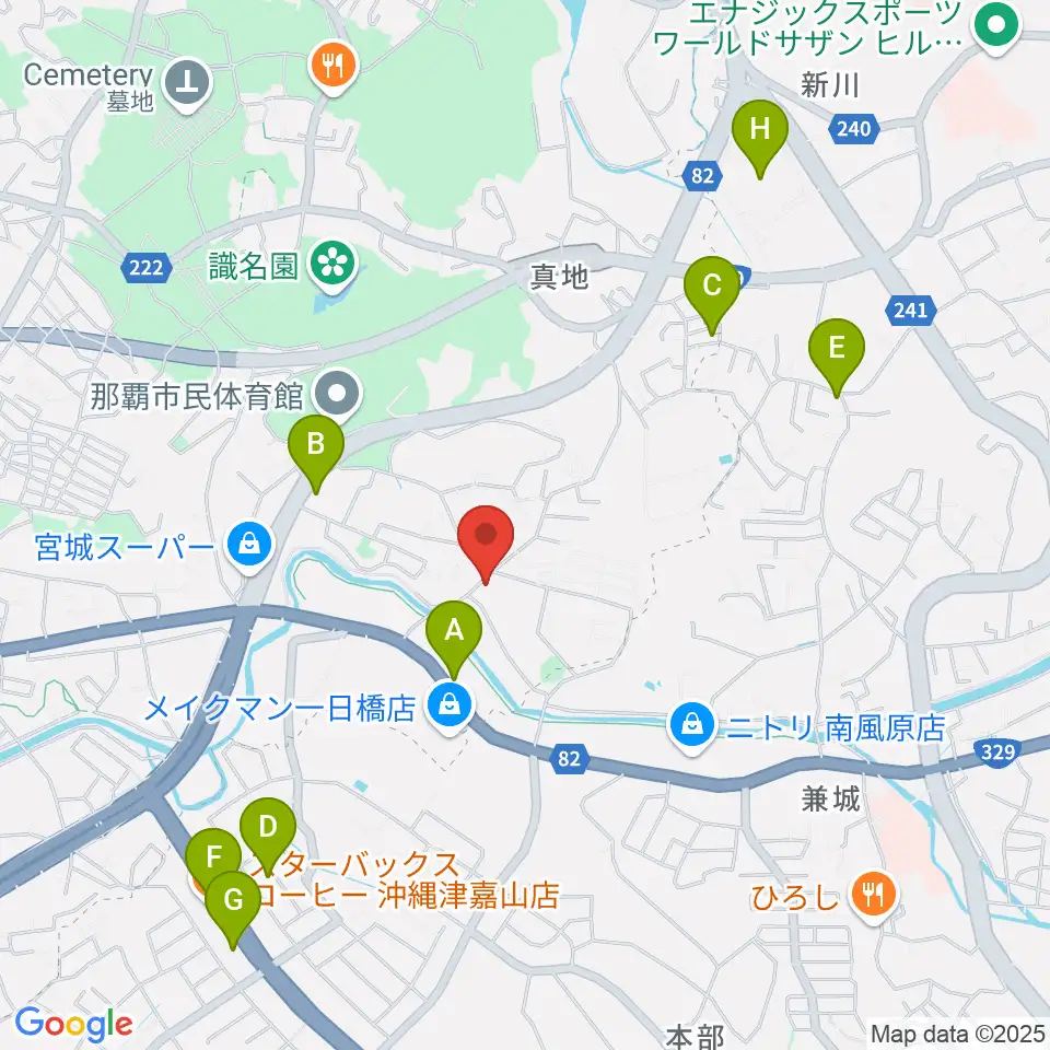 音楽教室paragon & pianoA周辺のカフェ一覧地図