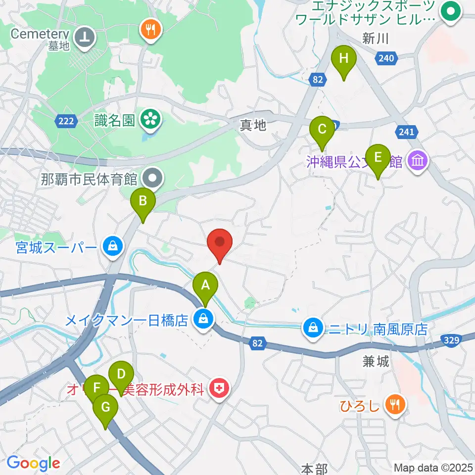 音楽教室paragon & pianoA周辺のカフェ一覧地図