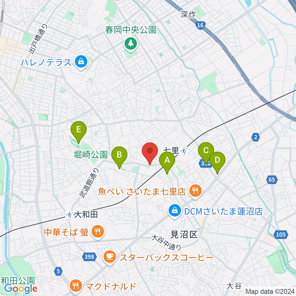 塚本音楽学院周辺のカフェ一覧地図