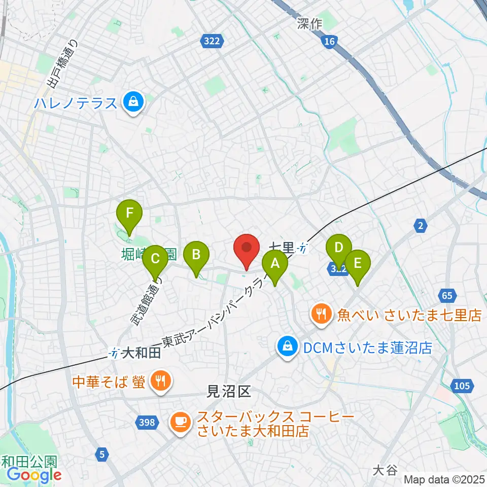 塚本音楽学院周辺のカフェ一覧地図