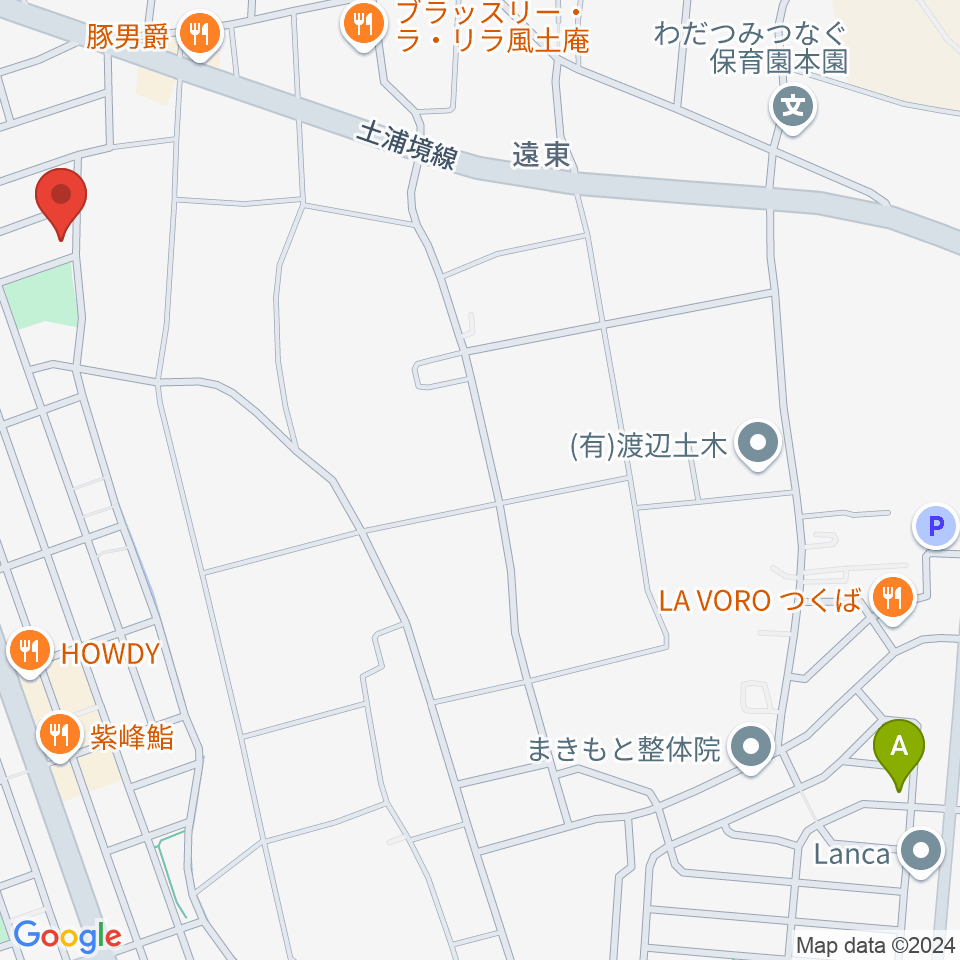 バッハの森周辺のカフェ一覧地図