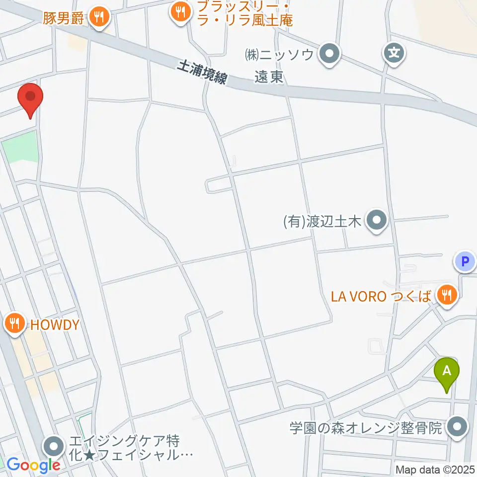 バッハの森周辺のカフェ一覧地図