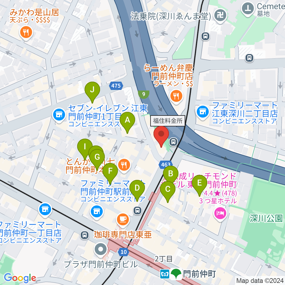 PAN VILLAGE周辺のカフェ一覧地図