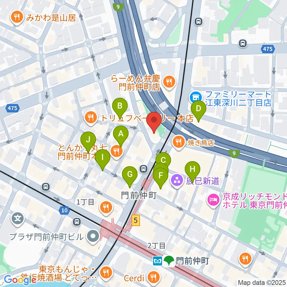 PAN VILLAGE周辺のカフェ一覧地図