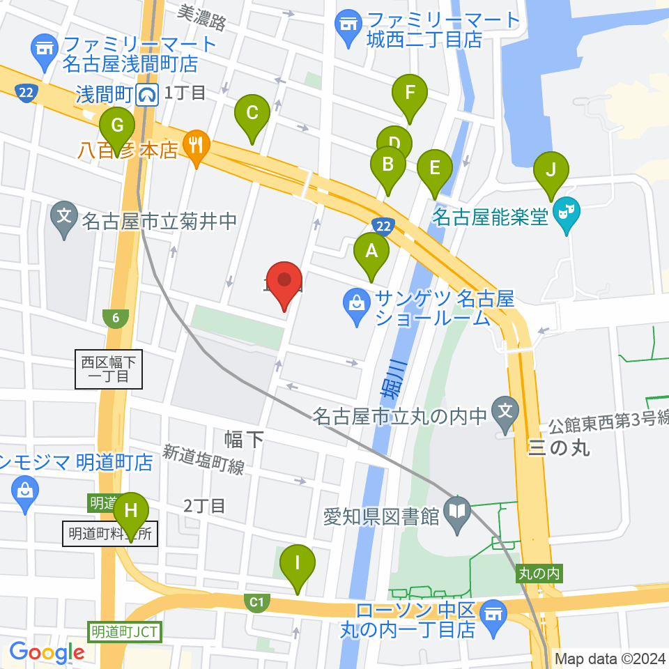 大正琴 澄音会周辺のカフェ一覧地図