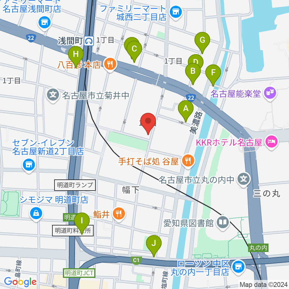 大正琴 澄音会周辺のカフェ一覧地図