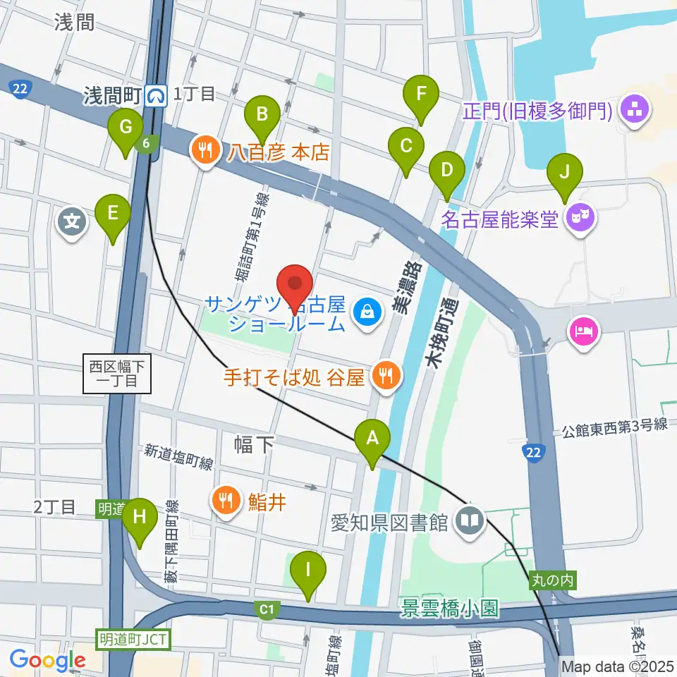 大正琴 澄音会周辺のカフェ一覧地図