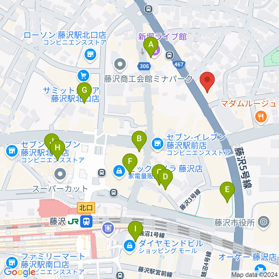 国際新堀芸術学院周辺のカフェ一覧地図