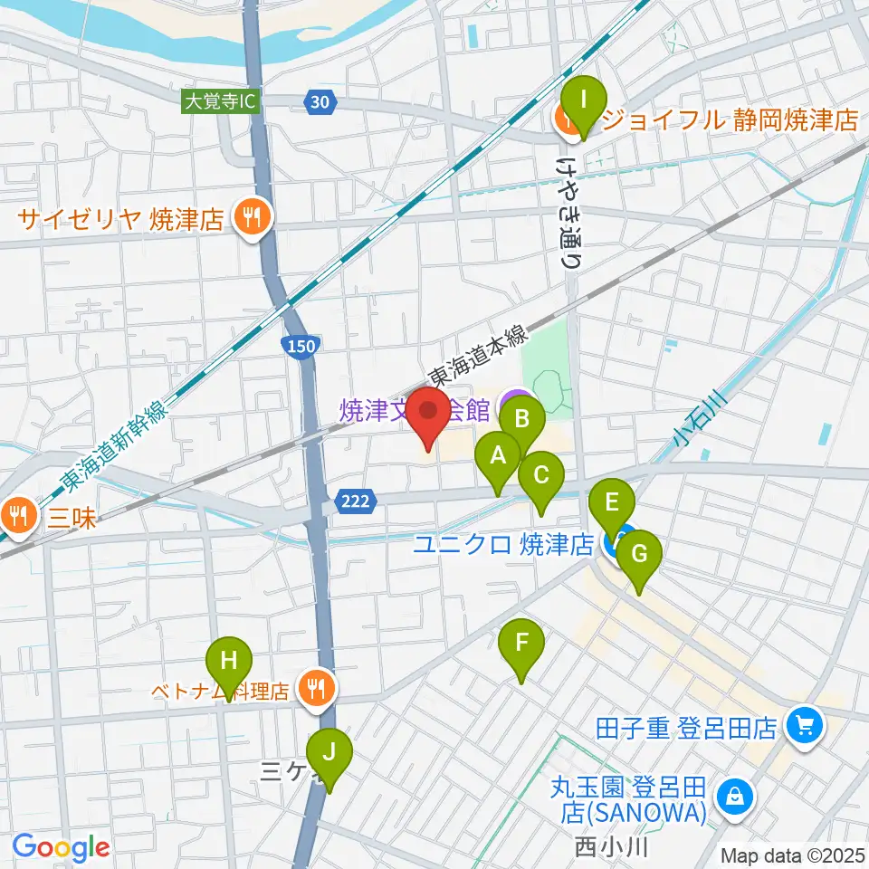 スタジオソングライン周辺のカフェ一覧地図
