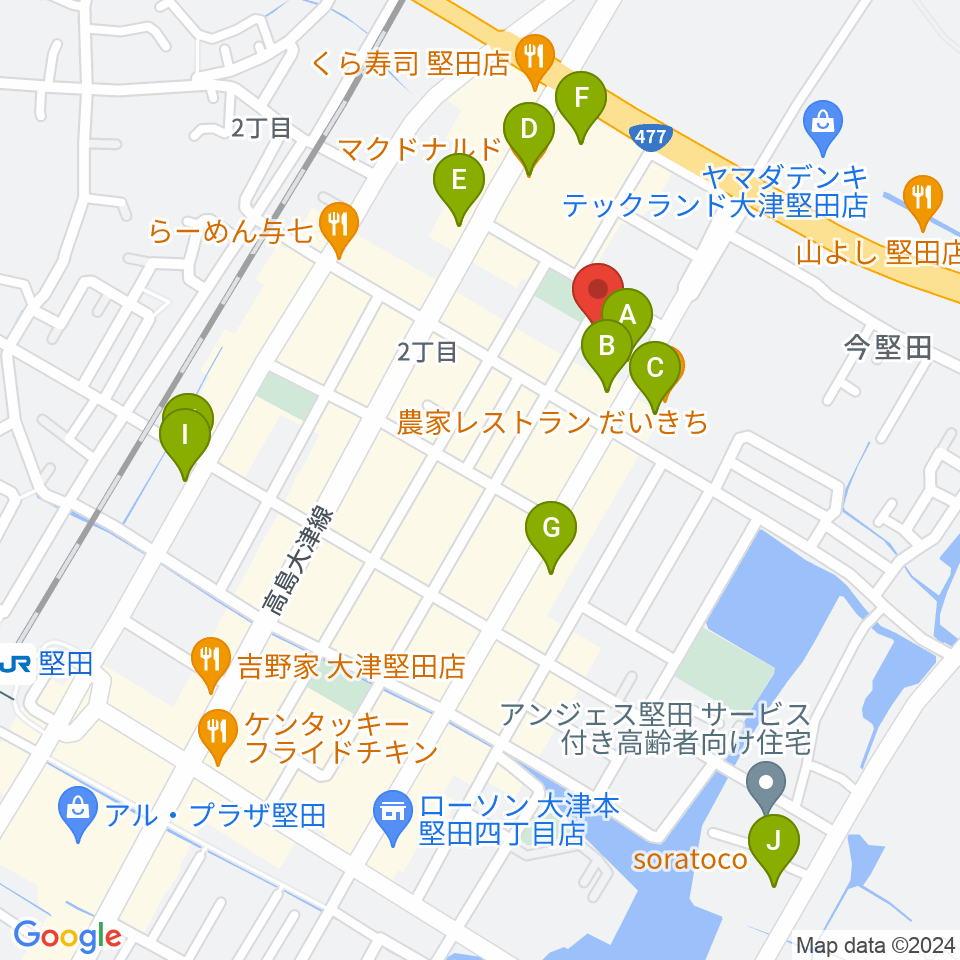 沖縄三線 和於屋周辺のカフェ一覧地図
