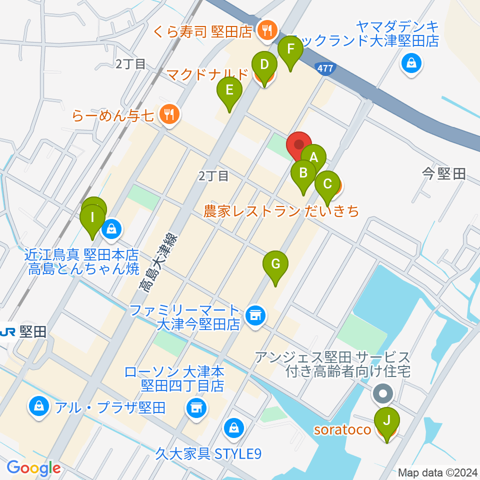 沖縄三線 和於屋周辺のカフェ一覧地図