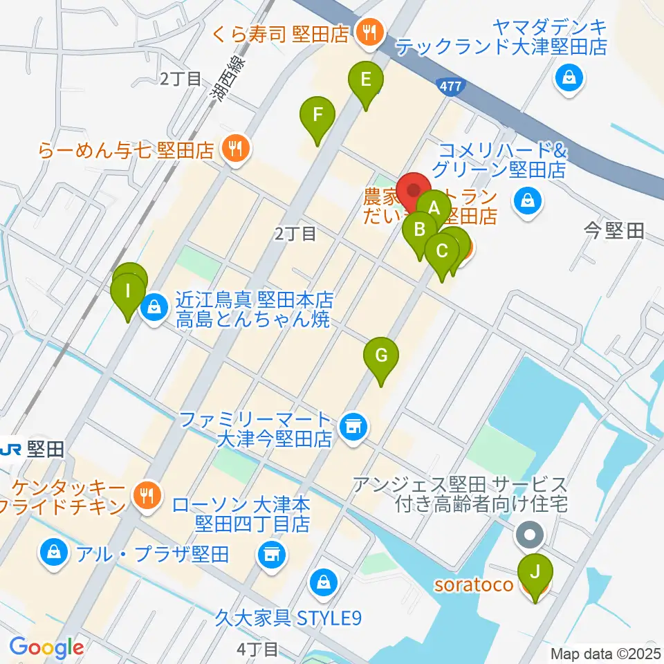 沖縄三線 和於屋周辺のカフェ一覧地図