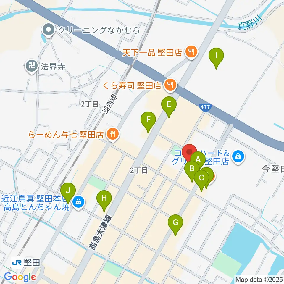 沖縄三線 和於屋周辺のカフェ一覧地図