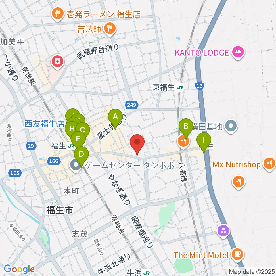 キャットロック周辺のカフェ一覧地図