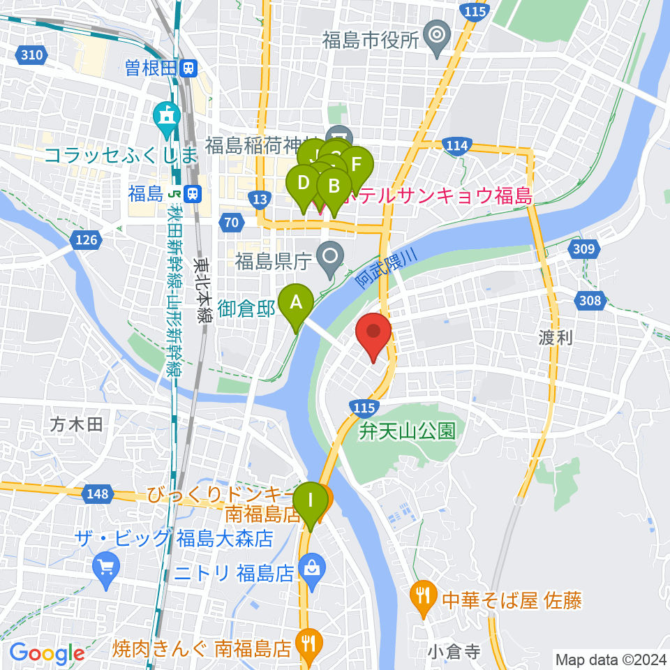 レコーディングスタジオ・スイッチ周辺のカフェ一覧地図