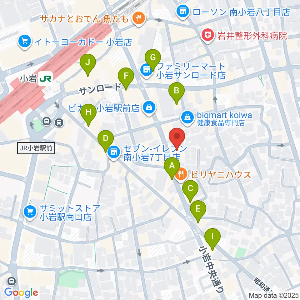 小岩STUDIO 2 TIMES周辺のカフェ一覧地図