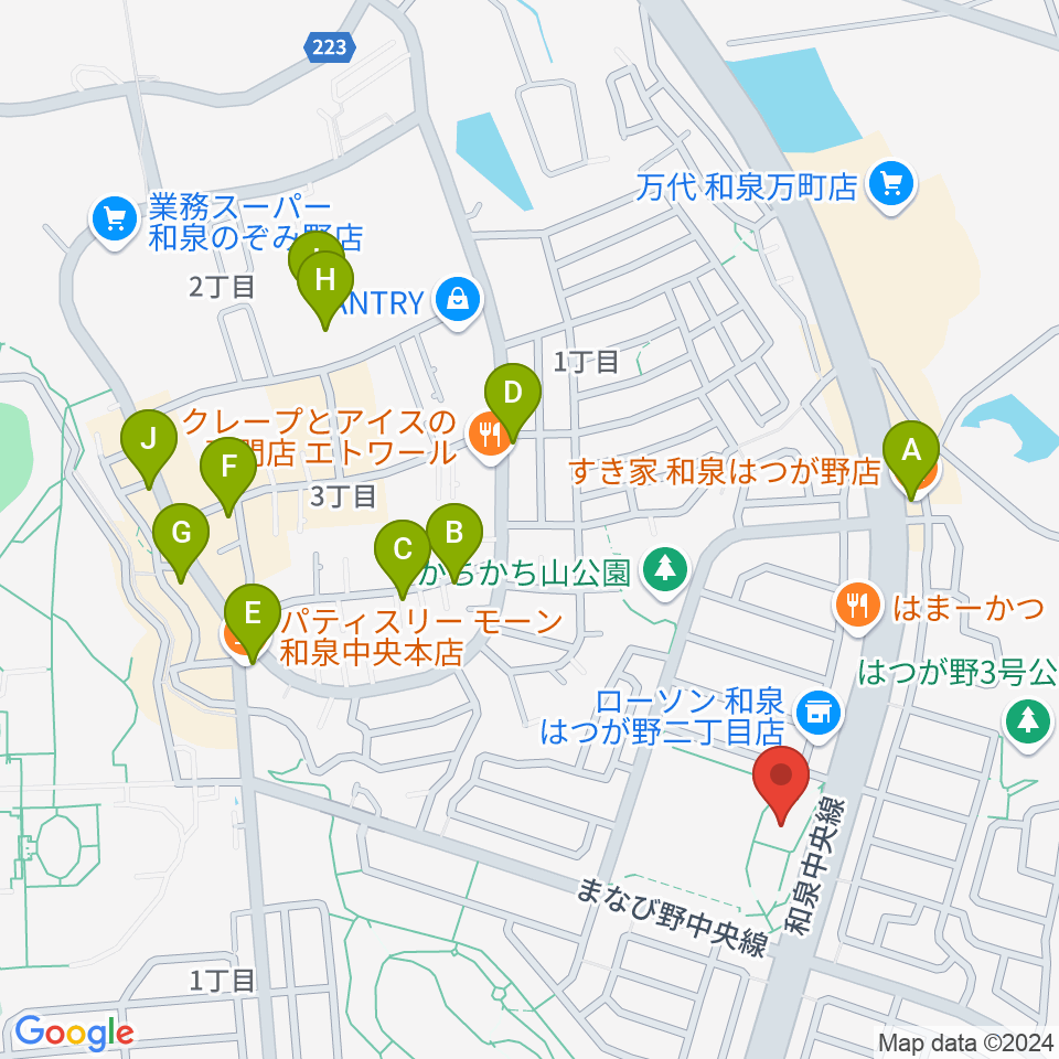 株式会社パワーステーション周辺のカフェ一覧地図