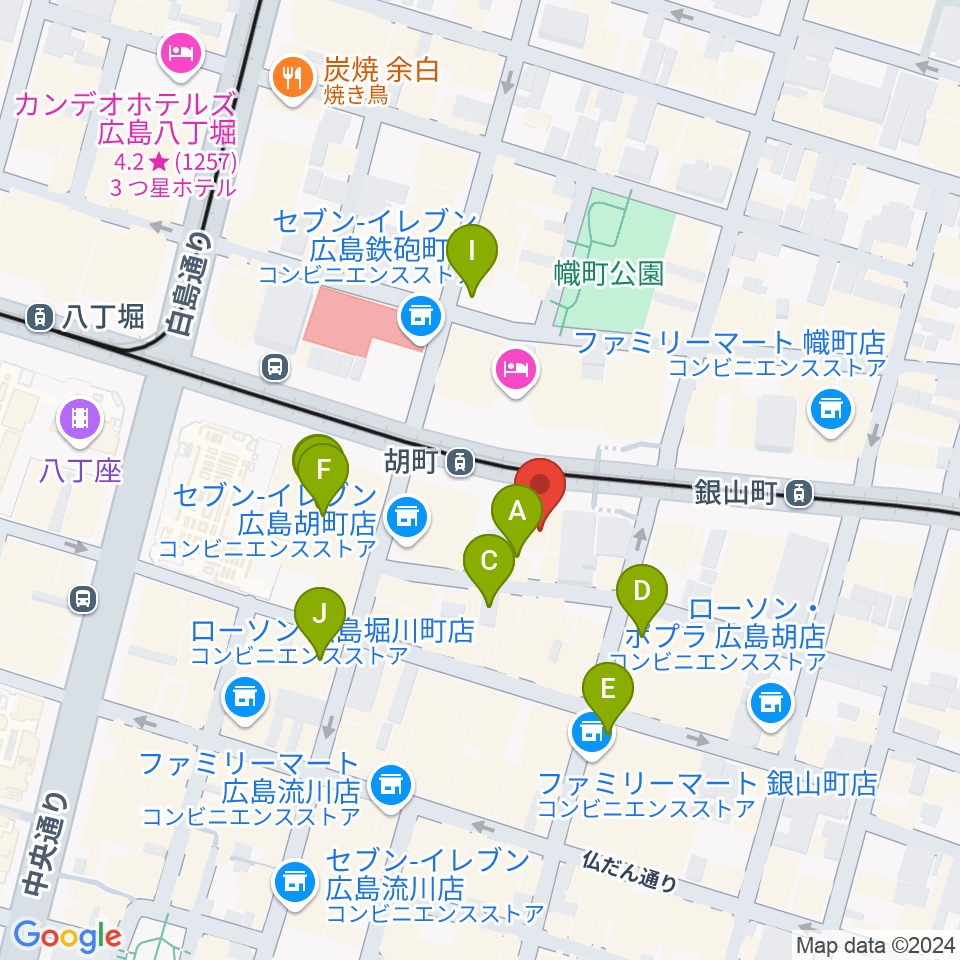 JM music Vocal School 広島周辺のカフェ一覧地図