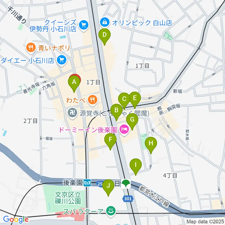 アルトフィールド音楽教室周辺のカフェ一覧地図