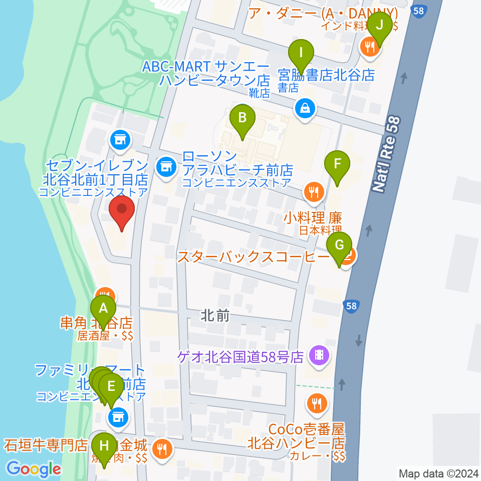 南国ピアノ芸術周辺のカフェ一覧地図