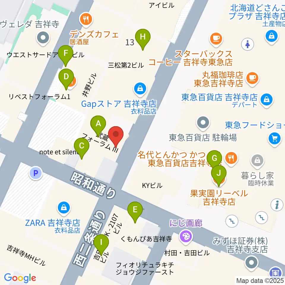 ROCK JOINT GB周辺のカフェ一覧地図