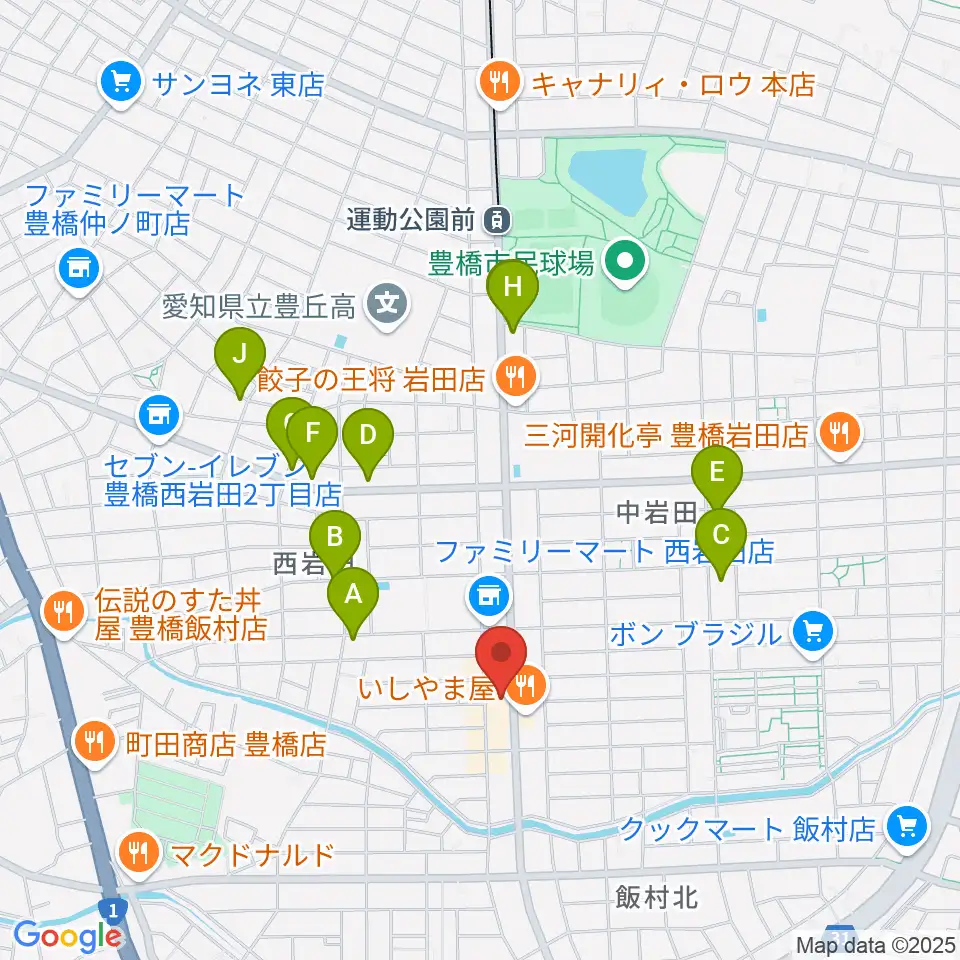 サウンドスタジオエマージェンシー周辺のカフェ一覧地図