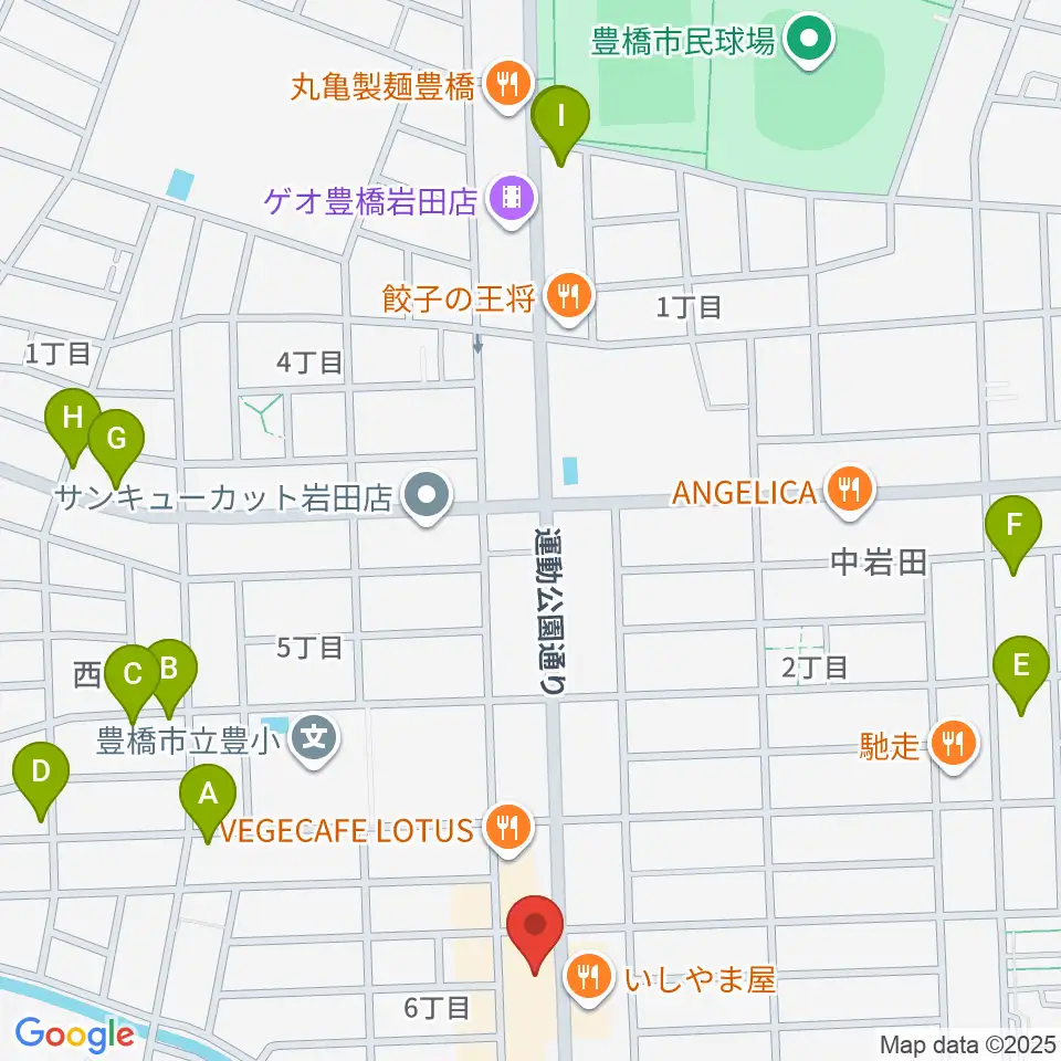 サウンドスタジオエマージェンシー周辺のカフェ一覧地図