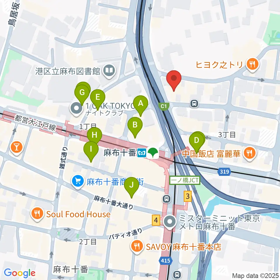 スタジオファイン周辺のカフェ一覧地図