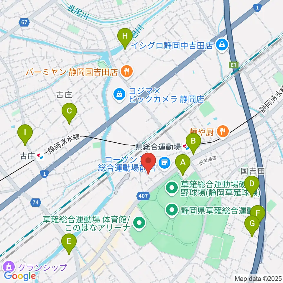 ヤマモトレコーディングスタジオ周辺のカフェ一覧地図