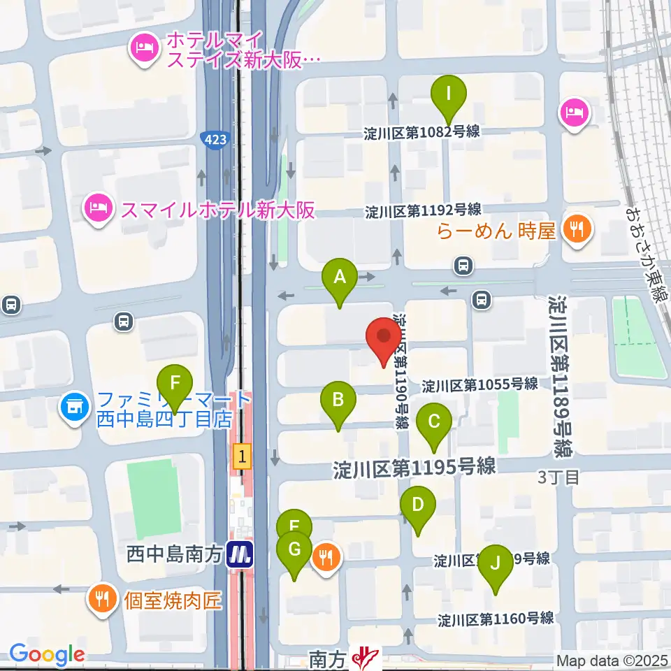 グスクミュージッククラブ周辺のカフェ一覧地図