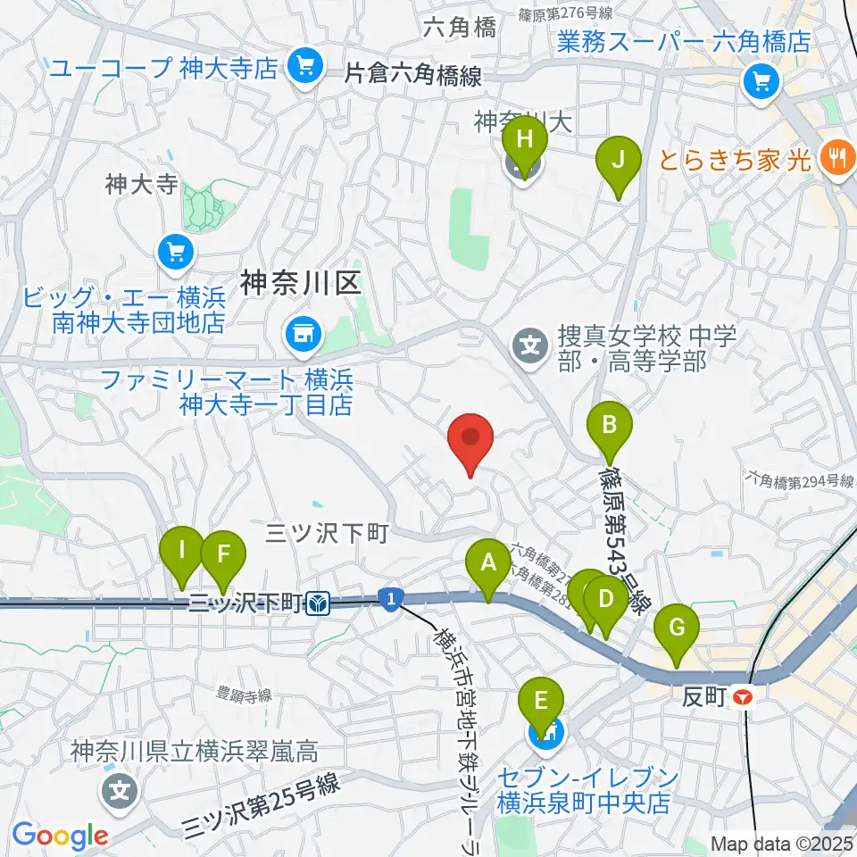 リバーシティミュージックエンタテインメント周辺のカフェ一覧地図