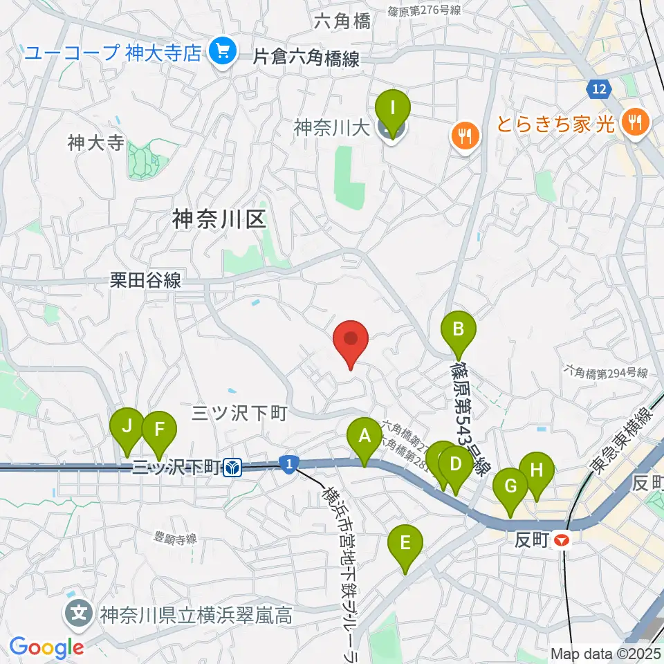 リバーシティミュージックエンタテインメント周辺のカフェ一覧地図